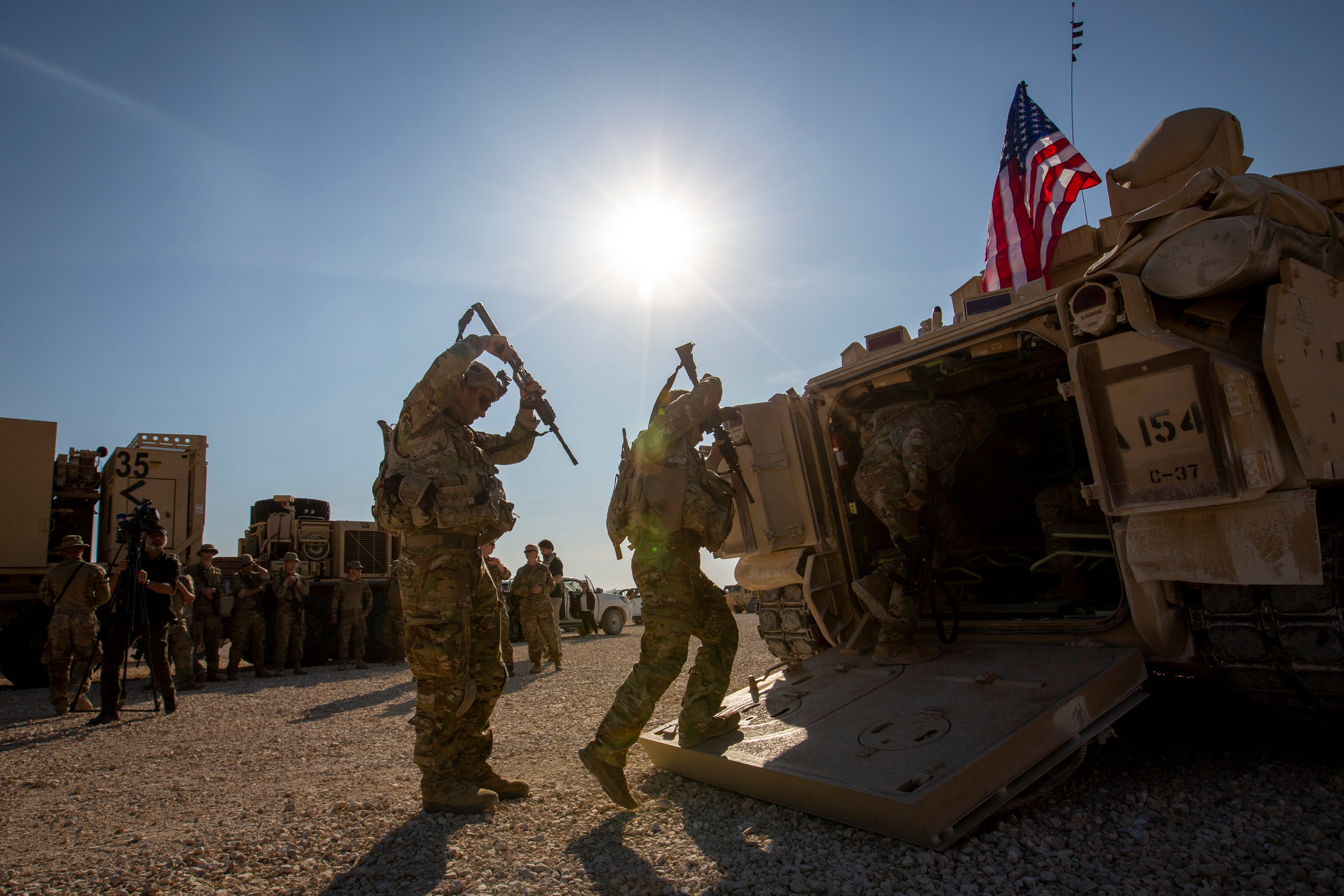 Bradley fighting vehicles