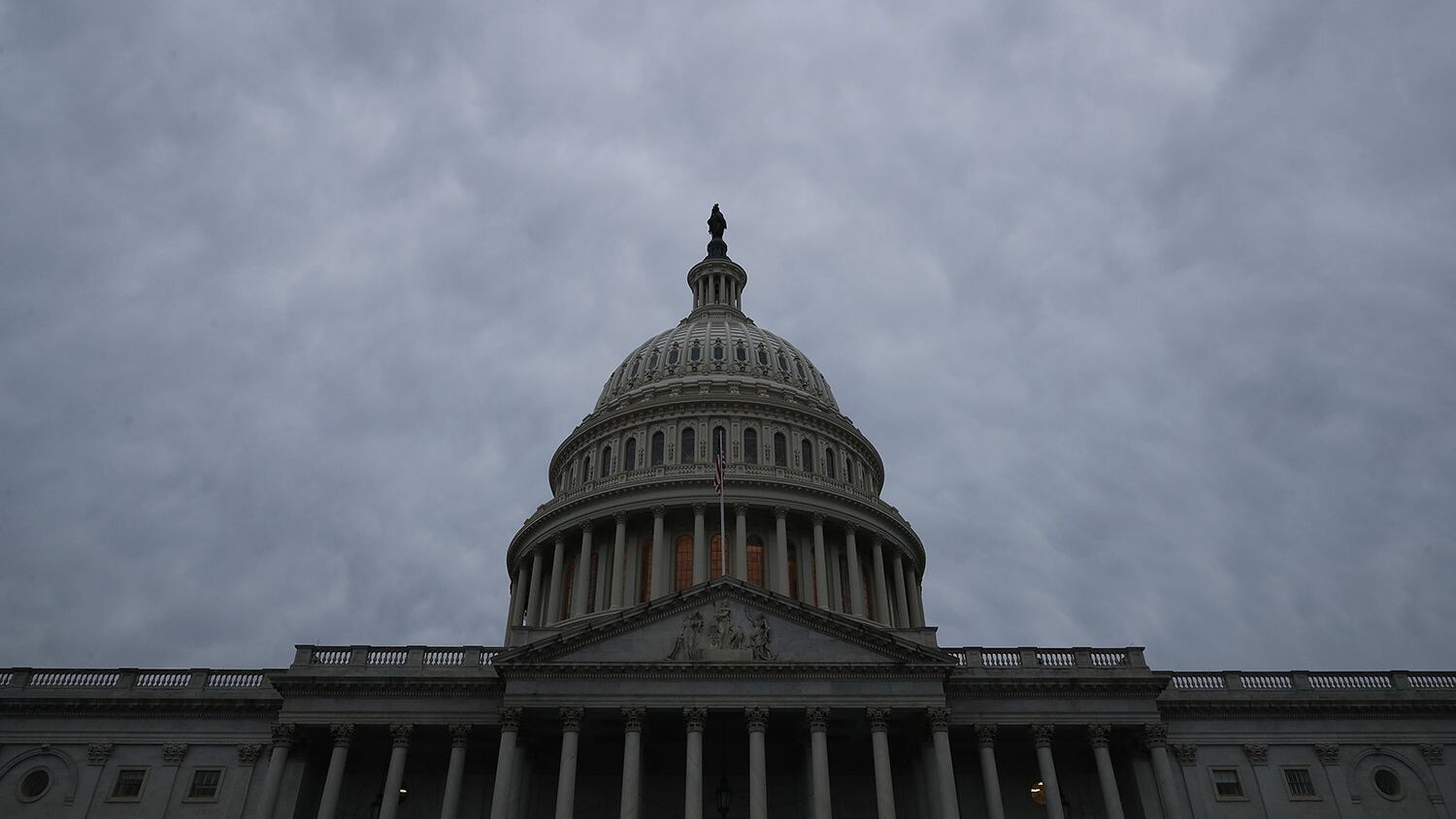 The U.S. Capitol dome stands under a cloudy sky Jan. 03, 2019, in Washington.