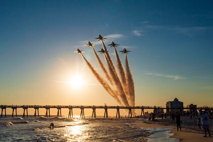 The Blue Angels, the Navy’s flight demonstration squadron, conducted the final flight on the F/A-18 A/B/C/D "Legacy" Hornets over Pensacola, Fla., Nov. 4, 2020.