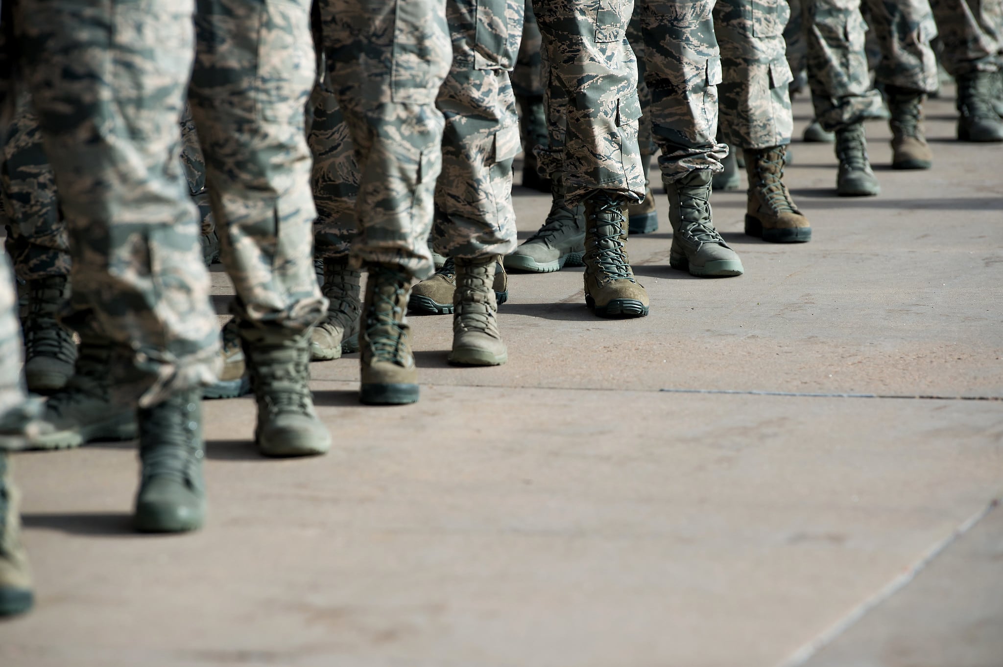 Basic cadets from the class of 2023 are sworn in June 28, 2019, at the Air Force Academy.