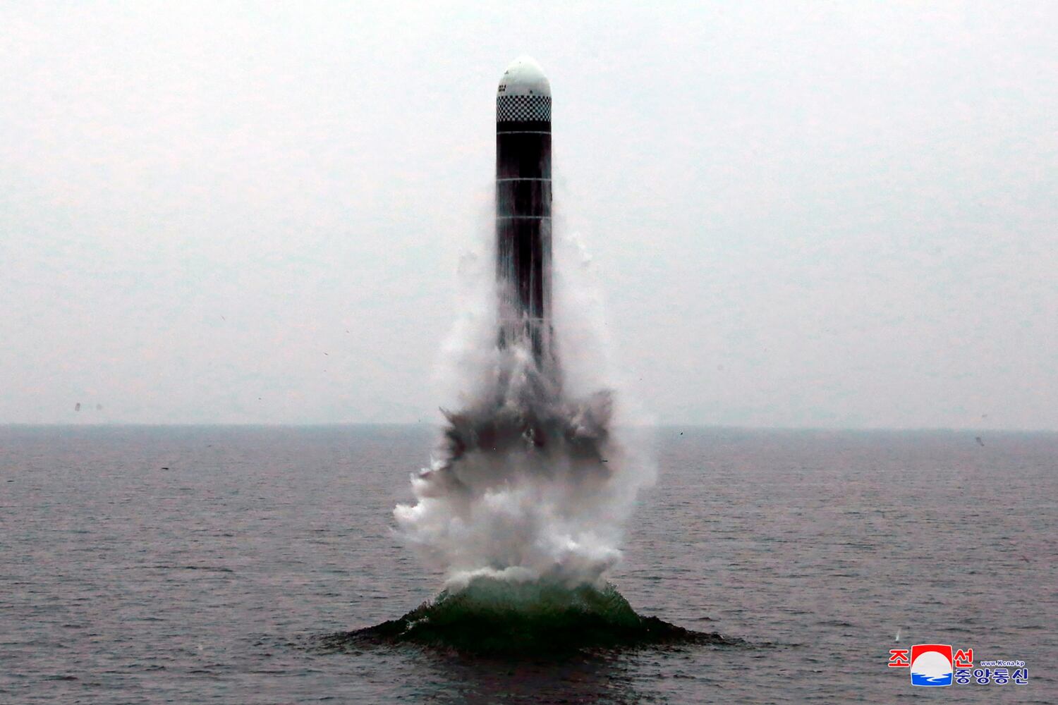 North Korea underwater missile launch