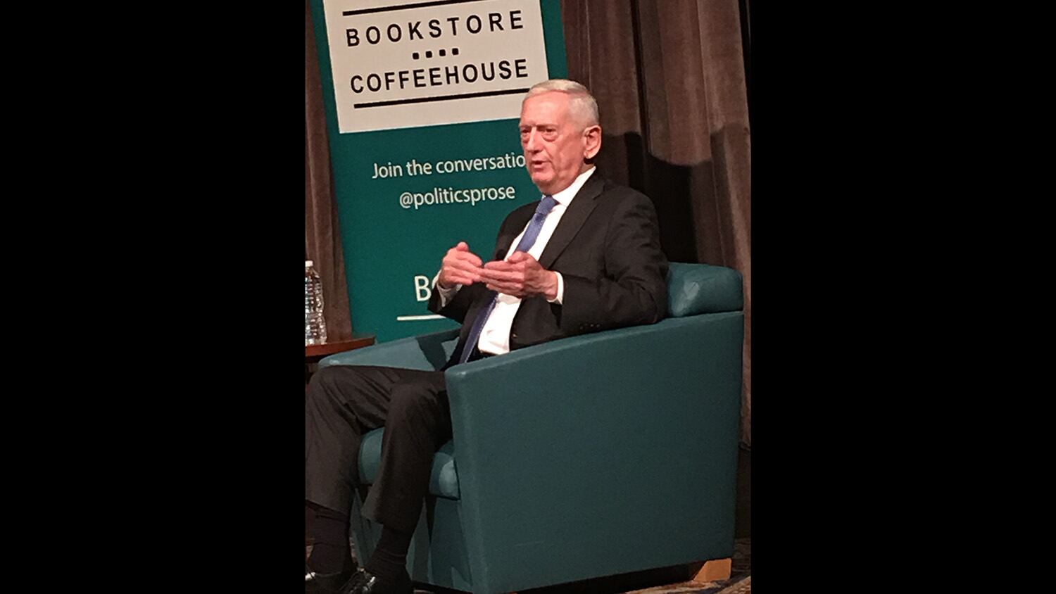 Former Defense Secretary Jim Mattis speaks at George Washington University